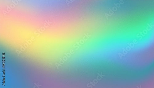オーロラカラーのグラデーション、粒子ノイズエフェクトの抽象的背景