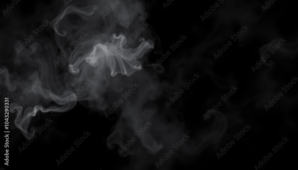 Soft wisps of smoke trail and swirl gracefully in the air, creating an ethereal atmosphere that invites contemplation and creativity, contrasting beautifully with the darkness