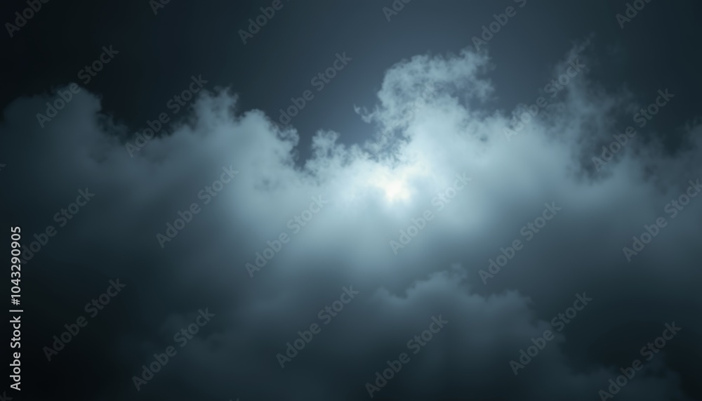 As the clouds swirl, moonlight peeks through the darkness, creating a captivating, moody atmosphere that enchants the night As the clouds swirl, moonlight peeks through the darkness, creating a captivating, moody atmosphere that enchants the night