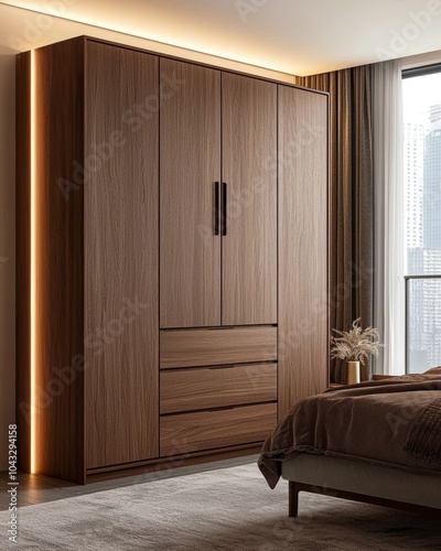 Wallpaper Mural Modern Renovated Apartment with Stylish Wall-Mounted Storage Torontodigital.ca