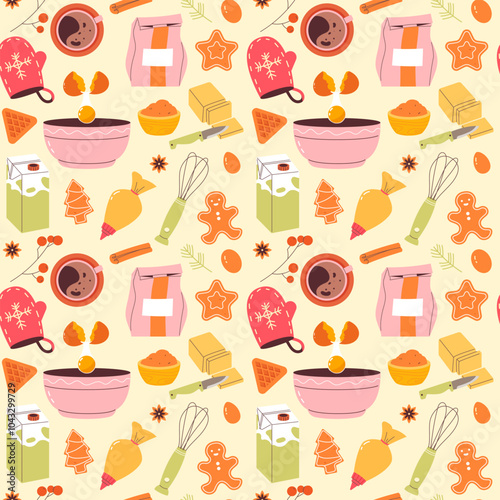 Home baking seamless pattern