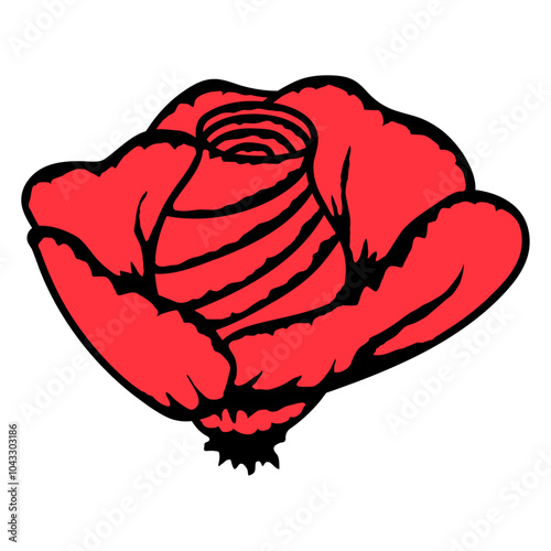 Valentine Rose Flower Cartoon Comic Design Happy Small Pretty Leaf Beautiful Green Plant Blooming Nature Lover Flowers Gardening Gardeners Thumb Garden Hobby Blooms Blossoms Gardener Leisure Summer