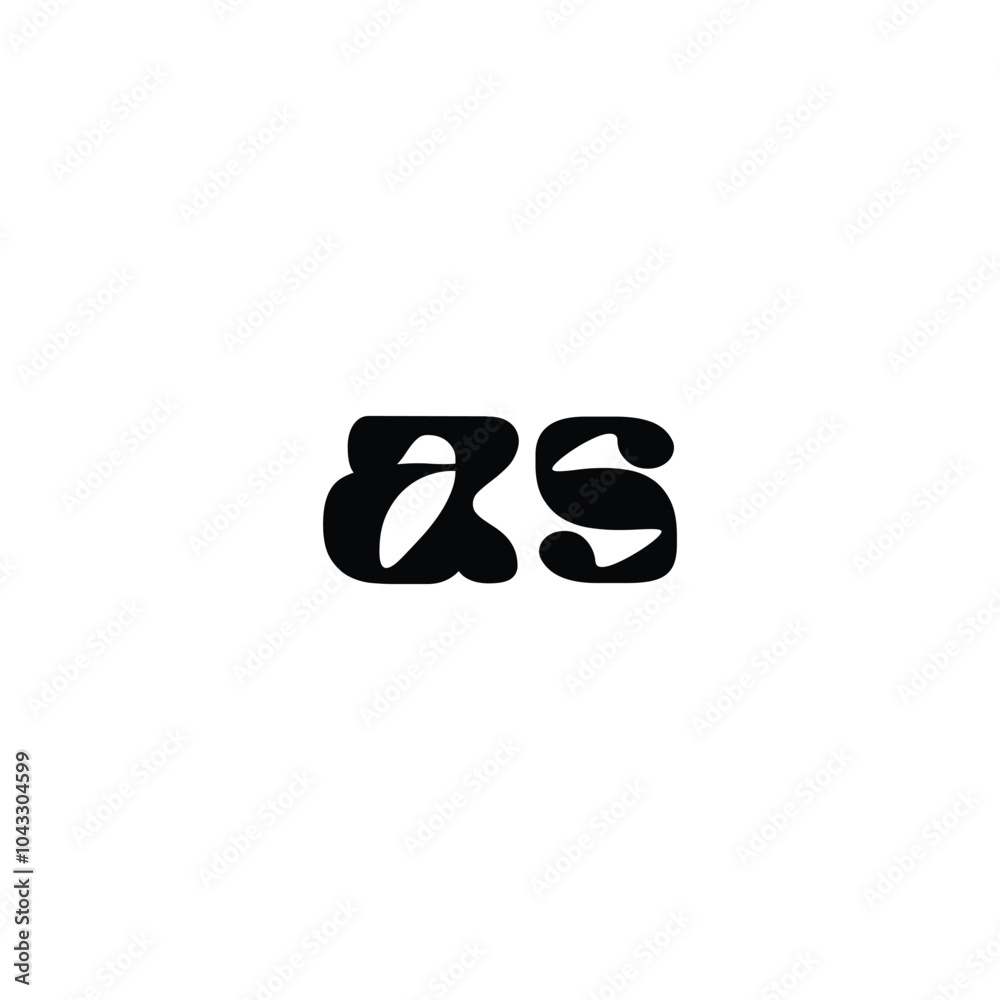 AS monogram logo design letter text name symbol monochrome logotype alphabet character simple logo AS monogram logo design letter text name symbol monochrome logotype alphabet character simple logo