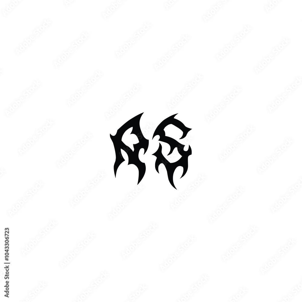 AS monogram logo design letter text name symbol monochrome logotype alphabet character simple logo AS monogram logo design letter text name symbol monochrome logotype alphabet character simple logo