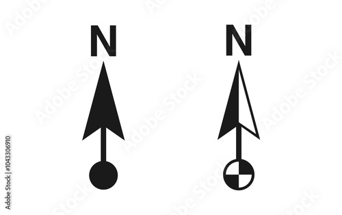 architectural symbol,north point