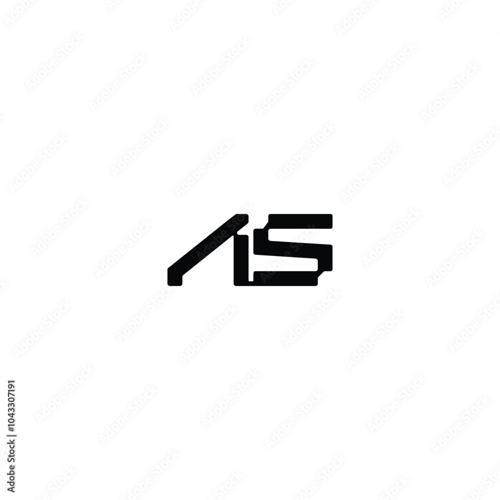 AS monogram logo design letter text name symbol monochrome logotype alphabet character simple logo AS monogram logo design letter text name symbol monochrome logotype alphabet character simple logo