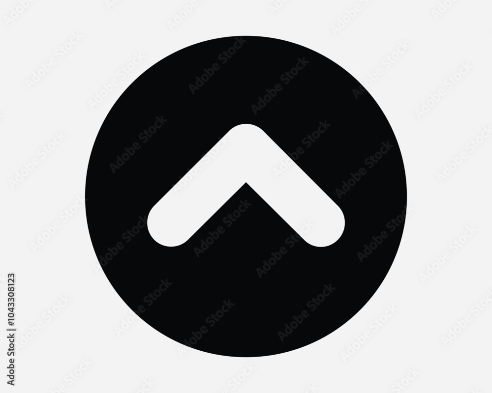 Up Round Caret Arrow Pointing Upwards Up Above North Straight Ahead Swipe Gesture Orientation Point Icon Sign Shape Line Outline Black White Vector Up Round Caret Arrow Pointing Upwards Up Above North Straight Ahead Swipe Gesture Orientation Point Icon Sign Shape Line Outline Black White Vector