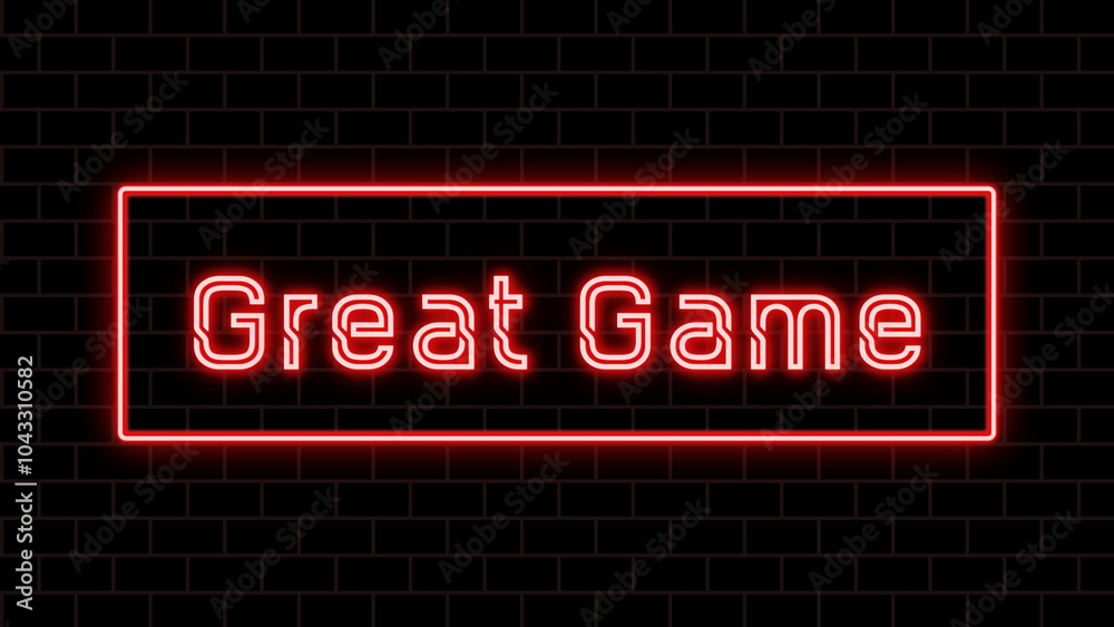 Great Game のネオン文字