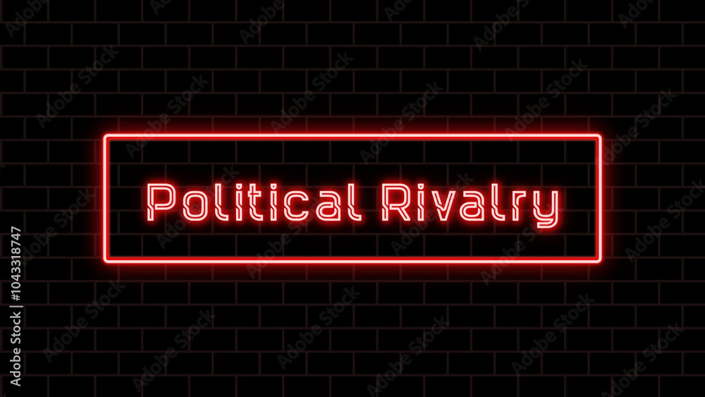 Political Rivalry のネオン文字 Political Rivalry のネオン文字