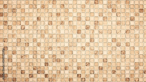 Taupe tones squares mosaic pattern. Tile design background	