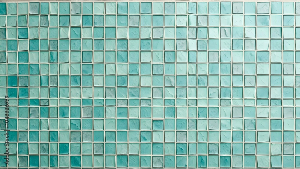 Pale teal squares mosaic pattern. Tile design background Pale teal squares mosaic pattern. Tile design background