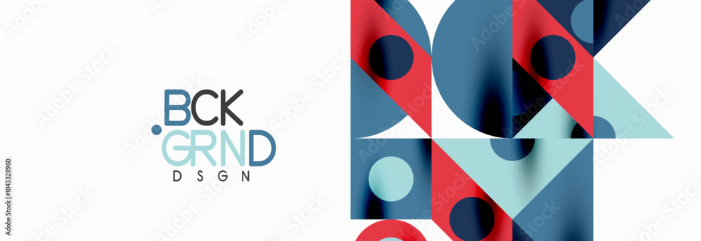 Fototapeta premium Trendy triangles lines, round elements and circles. Vector Illustration For Wallpaper, Banner, Background, Card, Book Illustration, landing page