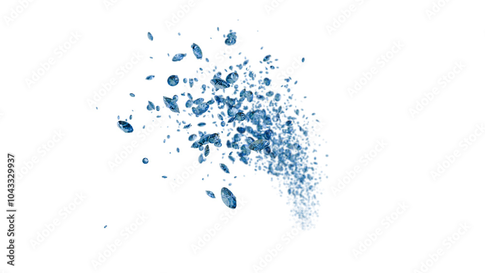 Obraz premium ビッグバンのように大量のトパーズが誕生！：ロシアンブルー 