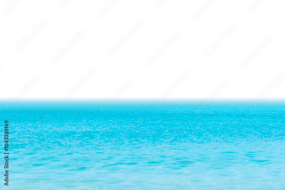 Obraz premium Blue sea water in PNG isolated on transparent background