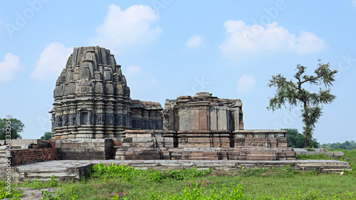 View of Jain Temple, built by Bhushana of the Paramara Dynasty in A.D. 1190, Arthuna Group of Temples, Banswara, Rajasthan, India. photo