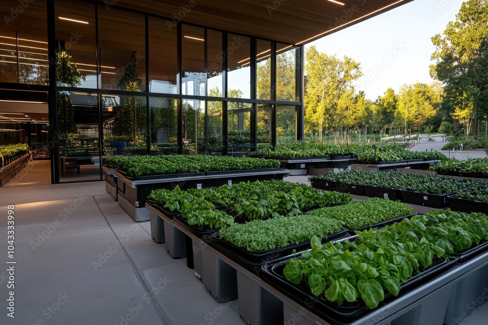 In this image, a community garden with a variety of leafy greens showcases the power of urban farming and its role in promoting sustainability and healthy living. In this image, a community garden with a variety of leafy greens showcases the power of urban farming and its role in promoting sustainability and healthy living.