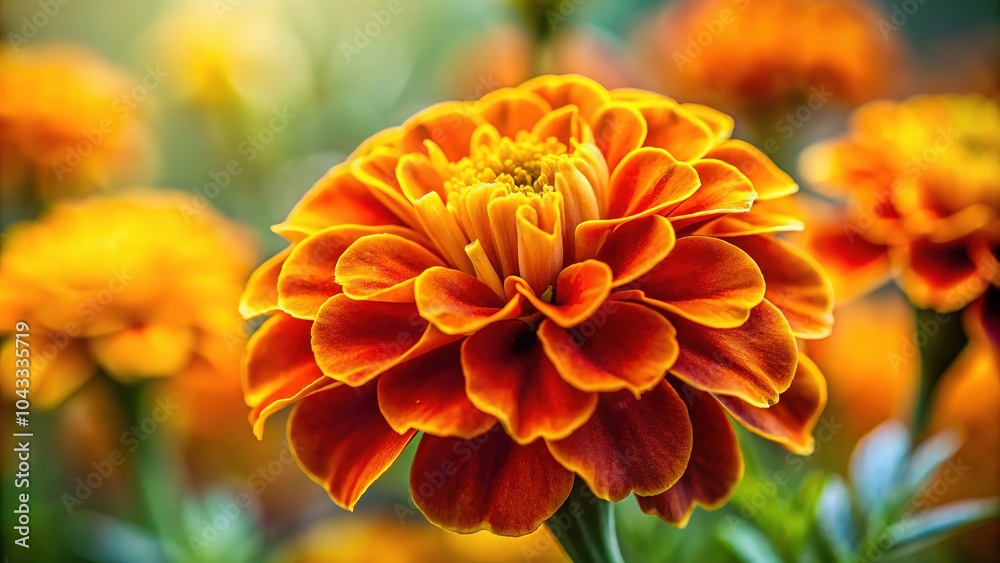 Capture the radiant beauty of marigold blooms in vivid yellow. Capture the radiant beauty of marigold blooms in vivid yellow.