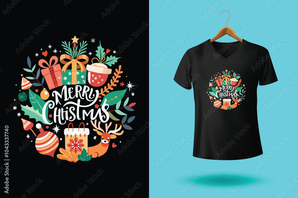 Christmas typography T shirt Design, Christmas is the most wonderful time. Christmas typography T shirt Design, Christmas is the most wonderful time.