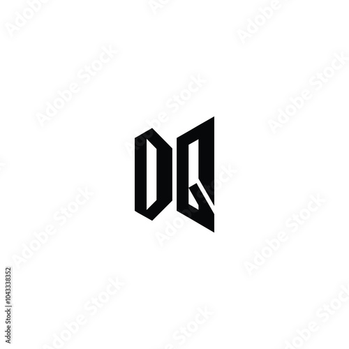 Free Download DQ monogram logo design letter text name symbol monochrome logotype alphabet character simple logo - GFXLoad