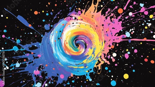 Fantastic spiral explosion
