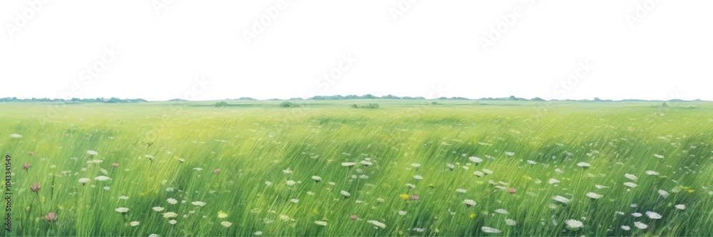Fototapeta premium PNG Meadow background landscape sky backgrounds.