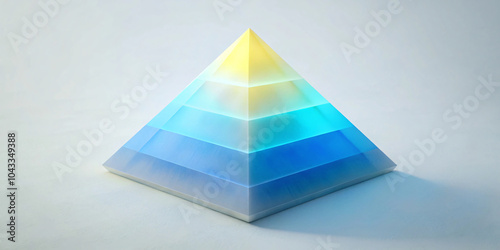 triangle extruded surface in a render , geometric, abstract, modern, design, shape, texture, technology Made from watercolors