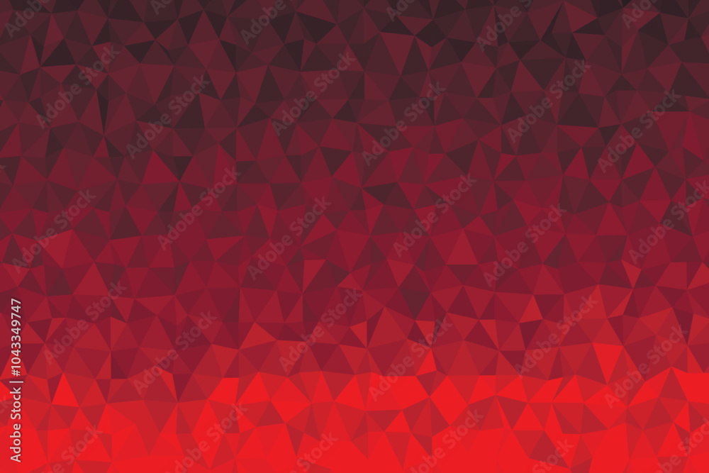 Polygonal red mosaic background. Abstract low poly vector illustration. Triangular pattern, copy space. Template geometric business design with triangle for poster, banner, card, flyer Polygonal red mosaic background. Abstract low poly vector illustration. Triangular pattern, copy space. Template geometric business design with triangle for poster, banner, card, flyer
