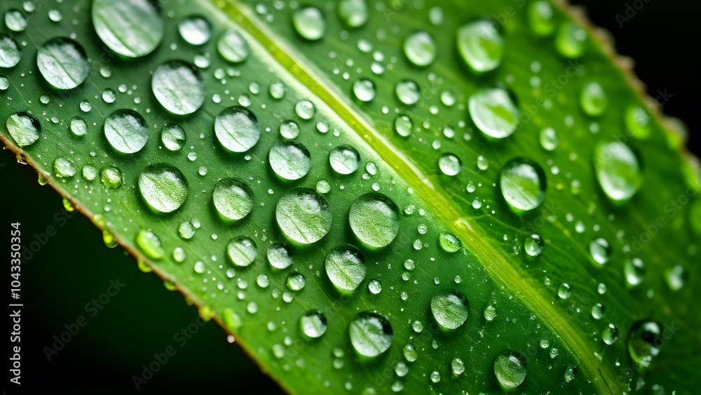 Crystal Clear Raindrops on a Lush Green Leaf Highlighting the Delicate Balance and Harmony of Nature (40) Crystal Clear Raindrops on a Lush Green Leaf Highlighting the Delicate Balance and Harmony of Nature (40)