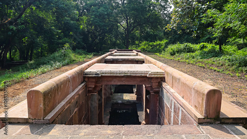 View of Daughter in Law's Stepwell, Lavana, Mahisagar, Gujarat, India. photo