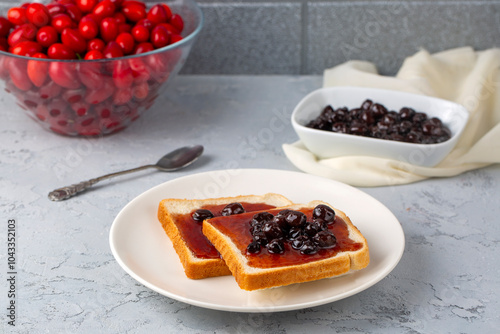 Homemade dogwood cornel jam...