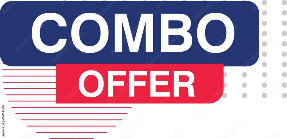 Obraz premium Combo offer exclusive offer discount voucher tag label sale banner design