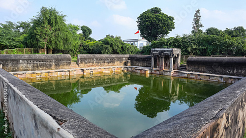 View of Gauri Kund, a 19th-century structure, Vadnagar, Mehsana, Gujarat, India. photo