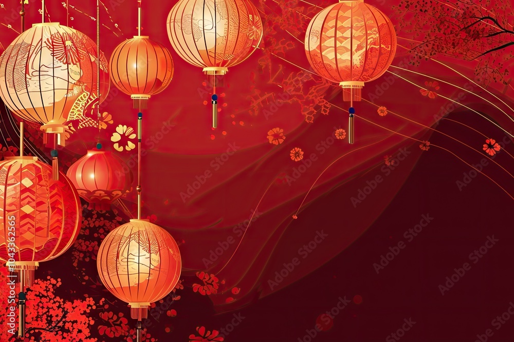 Chinese new year background wallpaper poster