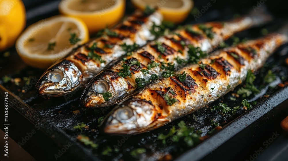 Grilled sardines with lemon and herbs a culinary delight Grilled sardines with lemon and herbs a culinary delight
