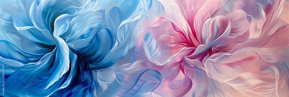 Abstract Fluid Art with Blue and Pink Swirls Abstract Fluid Art with Blue and Pink Swirls