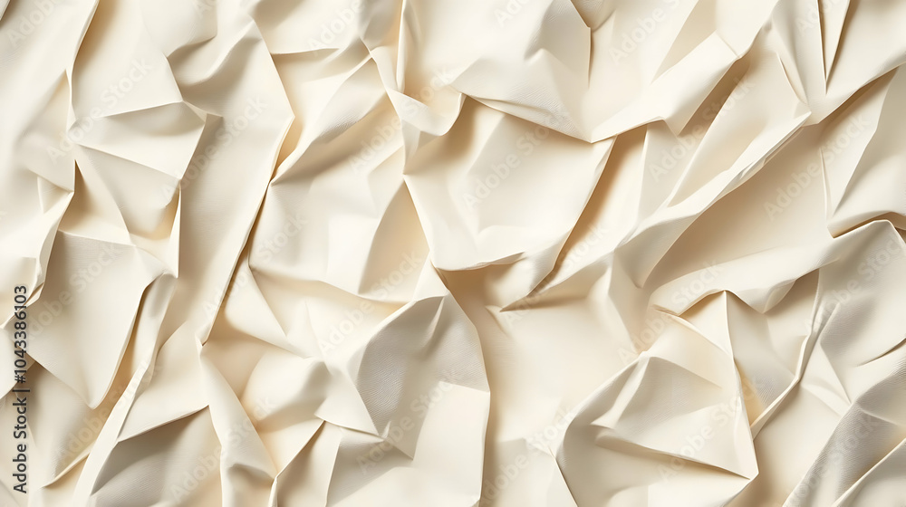 Abstract Cream Wrinkled Texture Background. Abstract Cream Wrinkled Texture Background.