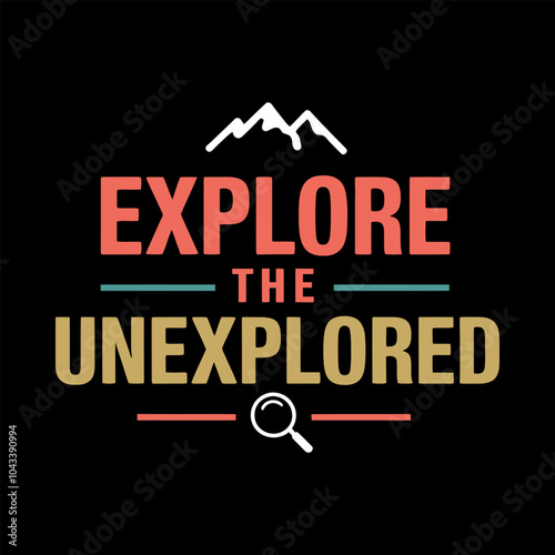 Travel Far and Wide with Bold Typography Quote Design for Those Who Love to Discover New Places