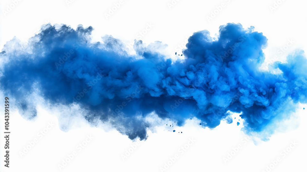 Fototapeta premium abstract watercolor background, blue paint splash 