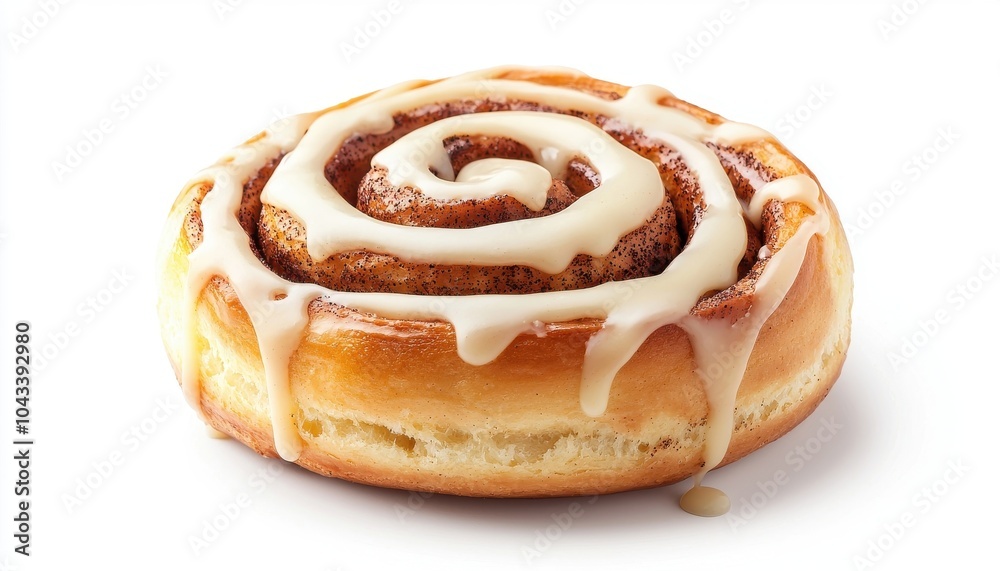 Indulge in the sweet delight of a freshly baked cinnamon roll topped with creamy icing for a perfect treat experience Indulge in the sweet delight of a freshly baked cinnamon roll topped with creamy icing for a perfect treat experience