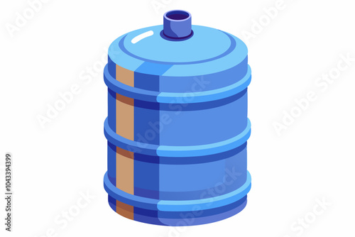 Water gallon flat design template vector