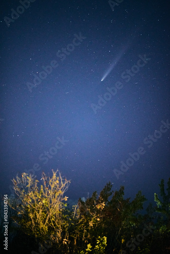 C2023 A3 (Tsuchinshan–ATLAS) is a comet from the Oort cloud has been spotted in Mauritius, Africa photo