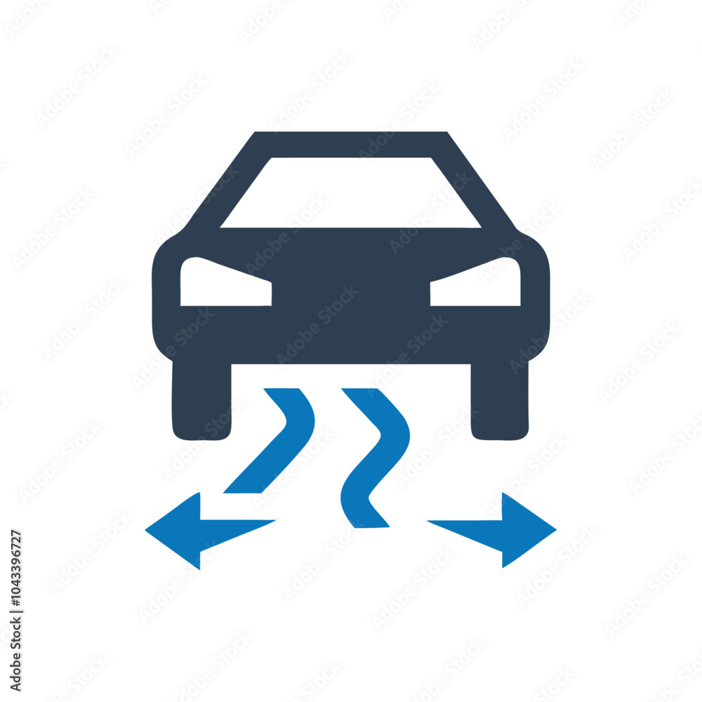 Obraz premium Traction Control Icon on white background
