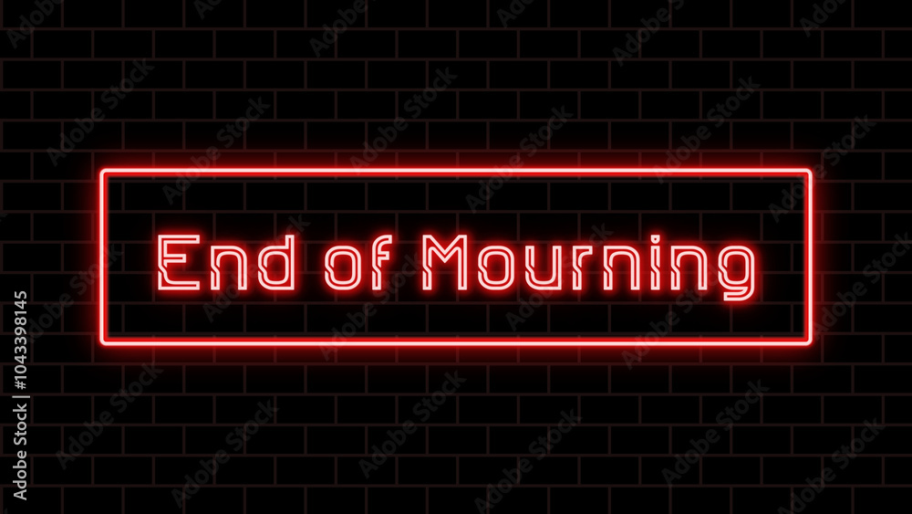 End of Mourning のネオン文字 End of Mourning のネオン文字