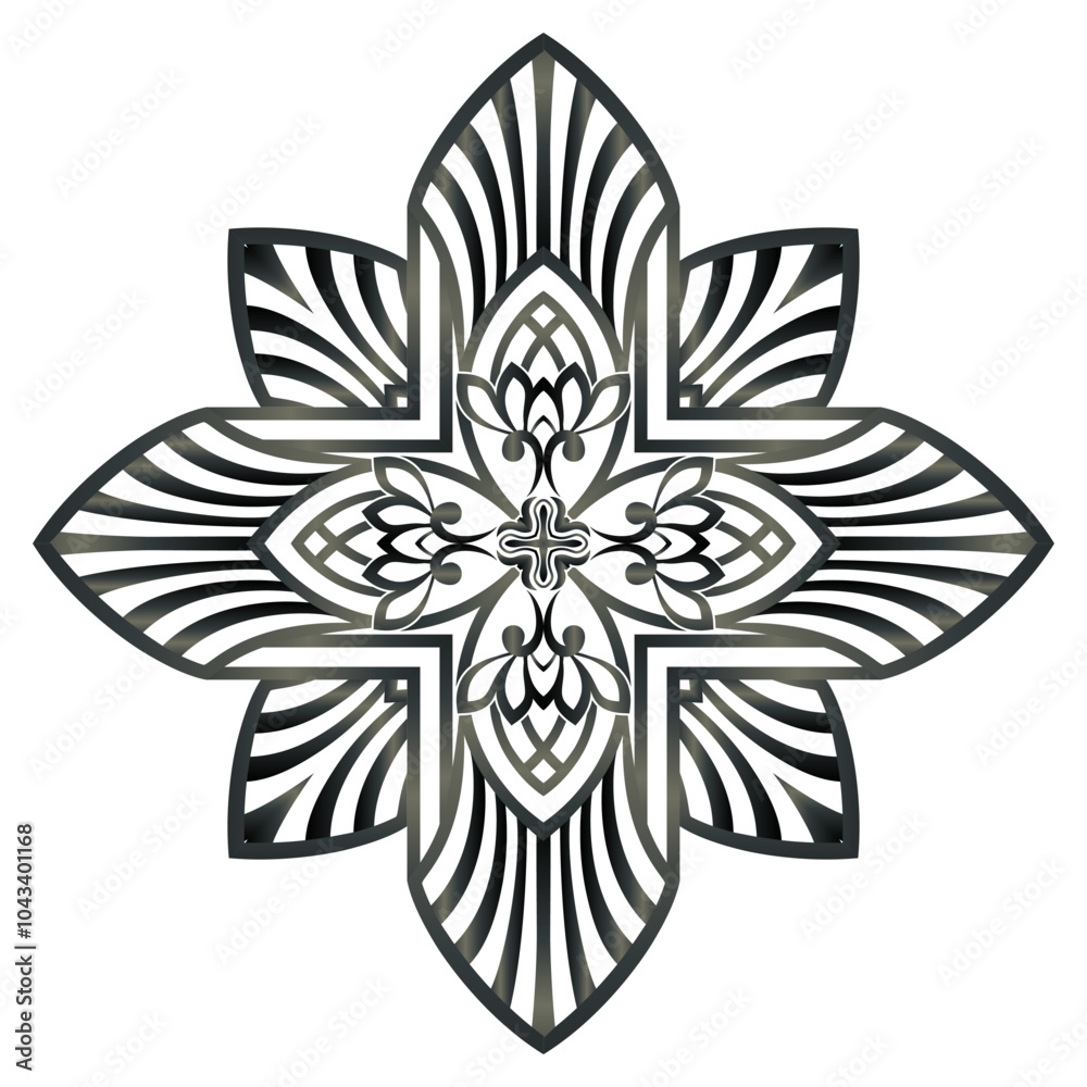 Abstract traditional pattern with oriental elements. Abstract traditional pattern with oriental elements.