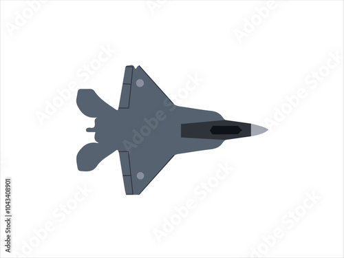 KAAN unmanned aerial vehicle SIHA silhouette vector on a white background.Vector drawing of unmanned combat aerial vehicle. Side view. Image for illustration and infographics.