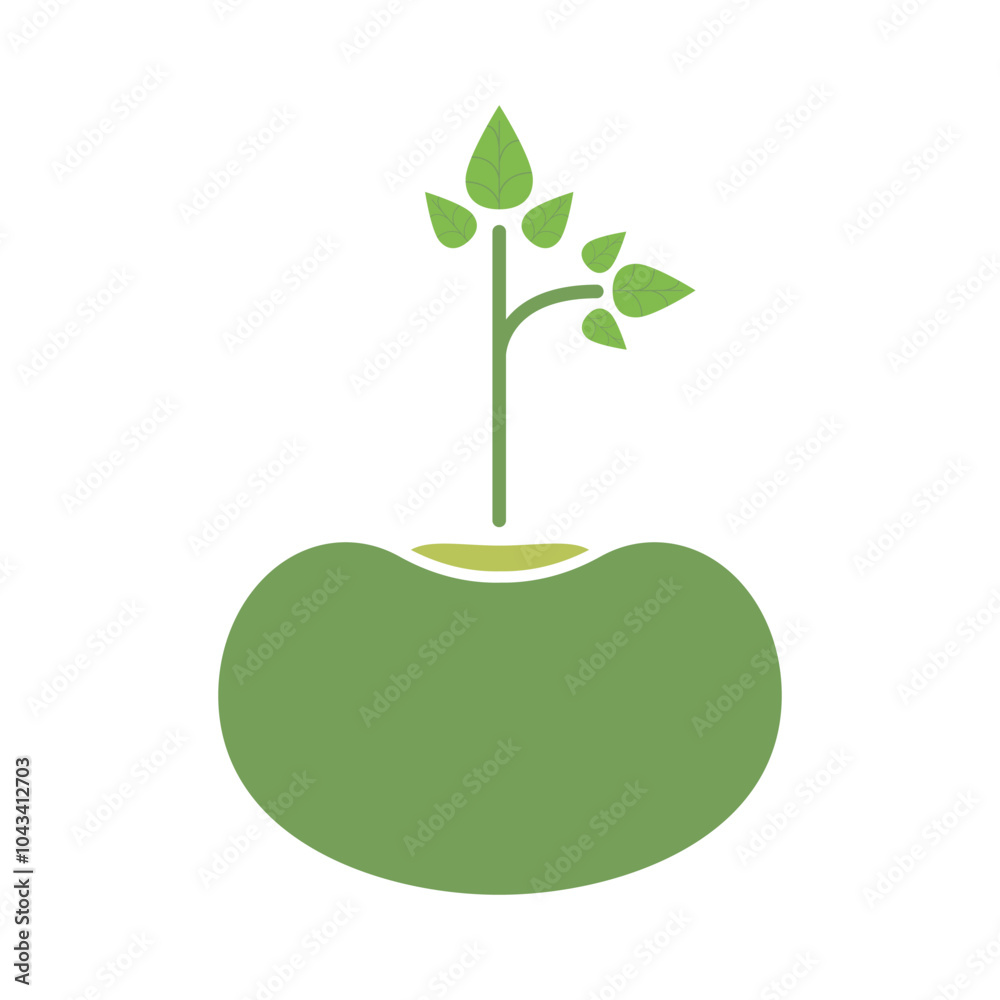 Mung Beans Logo Template Icon Mung Beans Logo Template Icon