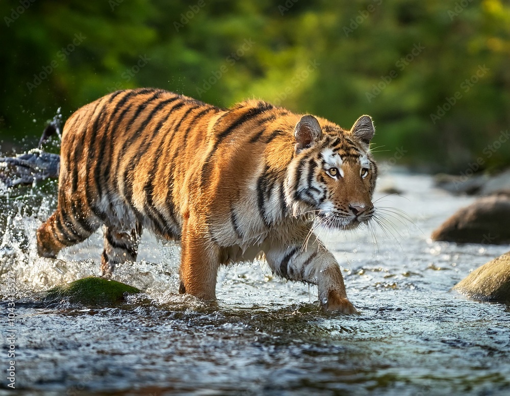 Obraz premium Tiger in The Jungle Laying Down