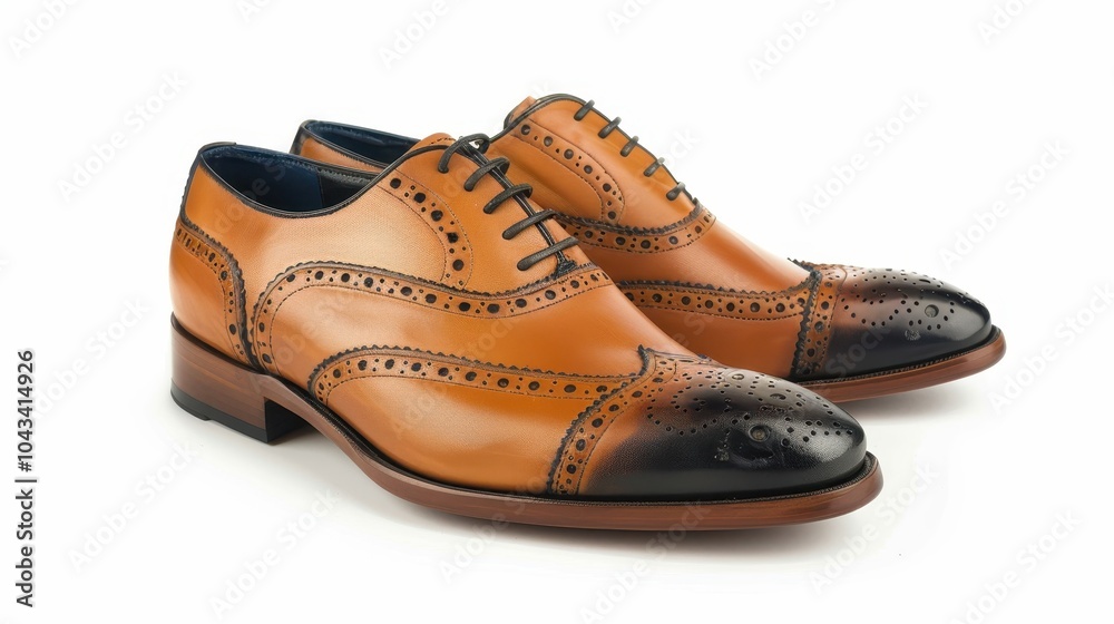 Elegant Designer Shoes on a White Background Elegant Designer Shoes on a White Background