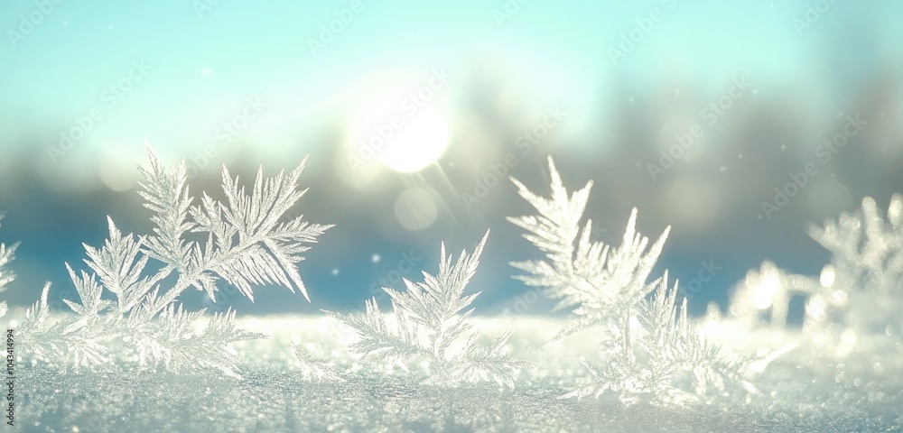 Intricate frost patterns forming on a clear glass surface, delicate ice crystals spreading across with a faint wintery glow in the cold background. Intricate frost patterns forming on a clear glass surface, delicate ice crystals spreading across with a faint wintery glow in the cold background.