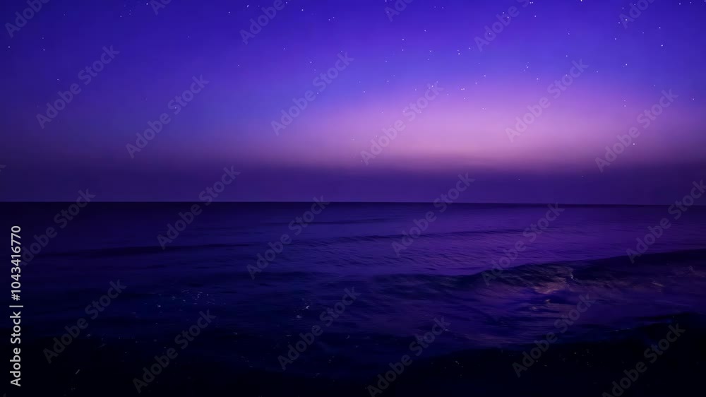 Ocean Time Lapse: Golden Sunset to Starry Night with Milky Way Ocean Time Lapse: Golden Sunset to Starry Night with Milky Way